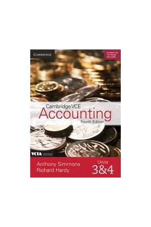 Cambridge VCE Accounting Units 3&4 Fourth Edition (Print & Digital)