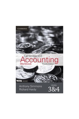 Cambridge VCE Accounting - Units 3&4 (3rd/4th Edition): Student Workbook (Print)