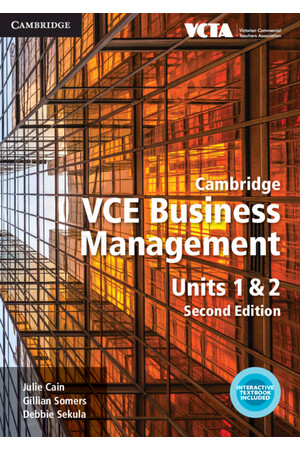 Cambridge VCE Business Management: Units 1 & 2 - Student Book (Print & Digital)