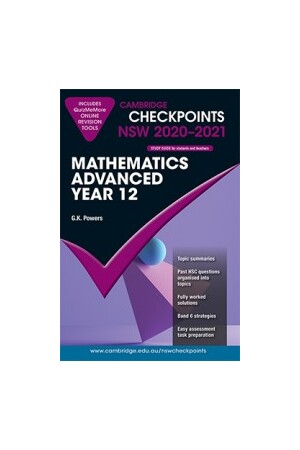 Cambridge Checkpoints NSW - Mathematics Advanced: Year 12 (2020-2021)