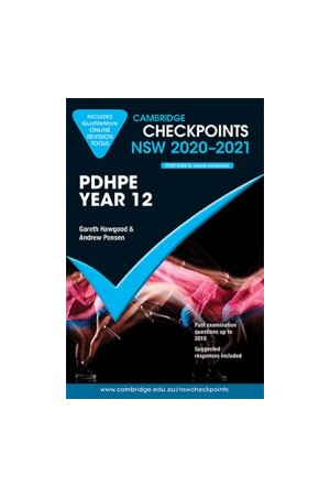 Cambridge Checkpoints NSW - Personal Development, Health and Physical Education: Year 12 (2020-2021)