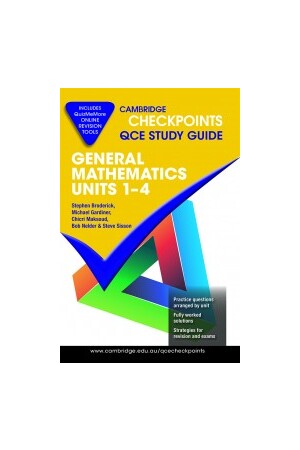 Cambridge Checkpoints QCE - General Mathematics: Units 1 -4