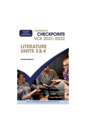 Cambridge Checkpoints VCE Literature Units 3&4 2021-2022 (Print & Digital)
