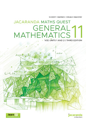 Jacaranda Maths Quest 11 General Mathematics VCE Units 1&2 Third Edition (learnON & Print)