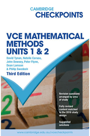 Cambridge Checkpoints VCE Mathematical Methods - Units 1 & 2 (Print)