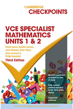 Cambridge Checkpoints VCE Specialist Mathematics - Units 1 & 2 (Print)