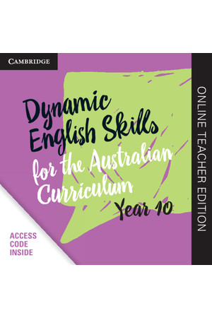Dynamic English Skills for the AC - Year 10: Teacher Edition (Digital Access Only)