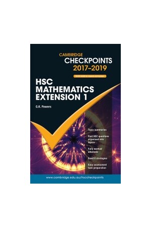 Cambridge Checkpoints HSC - Mathematics Extension 1 (2017 - 2019)