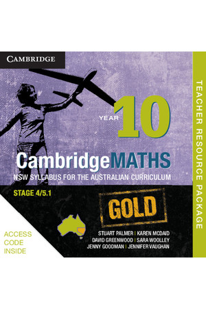 CambridgeMATHS GOLD - NSW Syllabus for the AC: Year 10 - Teacher Resource Package (Digital Access Only)