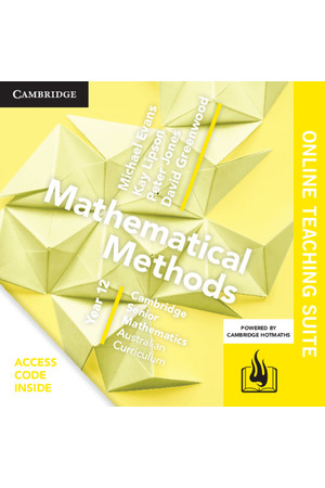 Cambridge Senior Mathematics (AC) - Mathematical Methods: Year 12 - Online Teaching Suite (Digital Access Only)