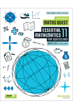 Jacaranda Maths Quest 11 Essential Mathematics Units 1&2 for Queensland Second Edition (learnON & Print)