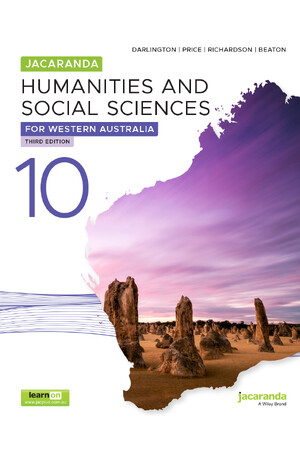 Jacaranda Humanities and Social Sciences 10 for Western Australia Third Edition (learnON & Print)