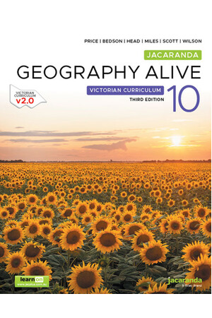 Jacaranda Geography Alive 10 Victorian Curriculum Third Edition (learnON & Print)