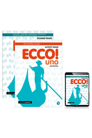 Ecco! uno: Combo Pack - Student Book, eBook & Activity Book (Print & Digital) - 2nd Edition