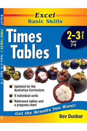 Excel Basic Skills - Times Tables 1: Years 2-3