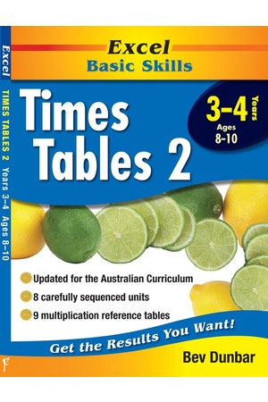 Excel Basic Skills - Times Tables 2: Years 3-4