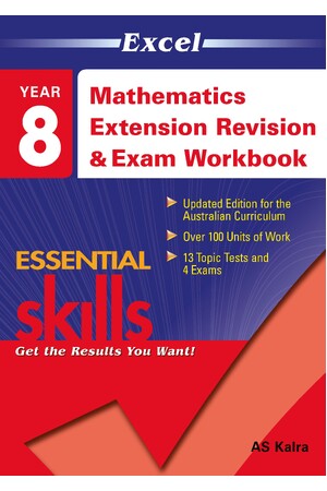 Excel Essential Skills - Mathematics Extension Revision and Exam Workbook: Year 8