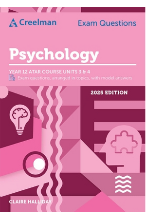 Creelman Exam Questions 2025 - Psychology: ATAR Course Units 3 & 4 (Year 12)