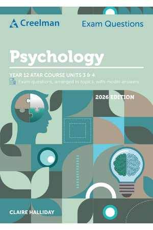 Creelman Exam Questions 2026 - Psychology - ATAR Course Units 3 & 4 (Year 12)