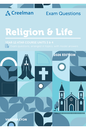 Creelman Exam Questions 2026 - Religion & Life ATAR Course Units 3 & 4 (Year 12)
