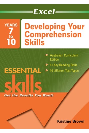 Excel Essential Skills - Developing Your Comprehension Skills Years 7-10