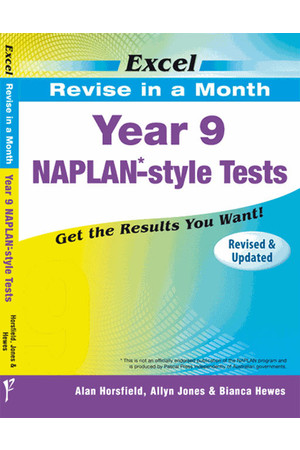 Excel - Revise in a Month - NAPLAN*-style Test: Year 9