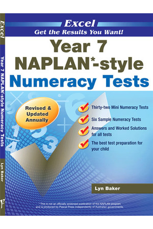 Excel - NAPLAN* Style Numeracy Test: Year 7