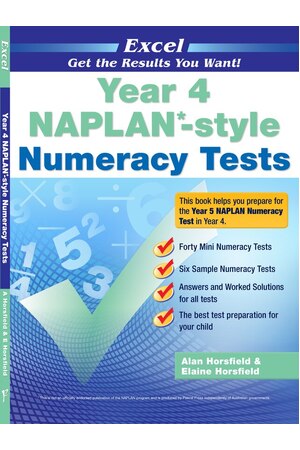 Excel NAPLAN* Style Numeracy Tests - Year 4