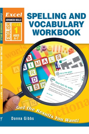 Excel Advanced Skills - Spelling and Vocabulary Workbook: Year 1