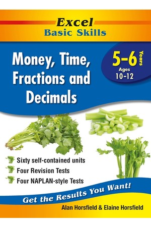 Excel Basic Skills - Money, Time, Fractions and Decimals: Years 5-6