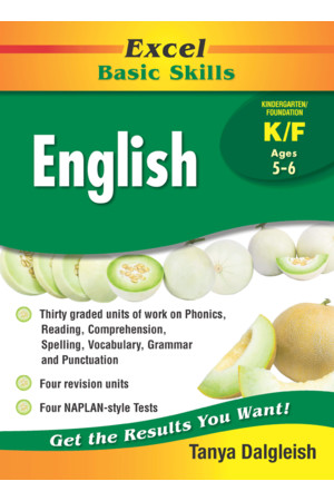 Excel Basic Skills - English: Kindergarten/Foundation