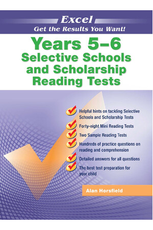Excel Test Skills - Selective Schools and Scholarship Tests: Reading Tests - Years 5-6