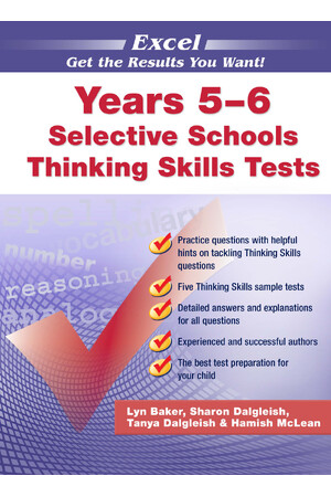 Excel Selective Schools Thinking Skills Tests Years 5-6