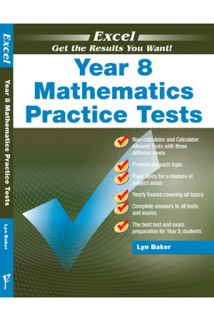 Excel - Mathematics Practice Tests: Year 8
