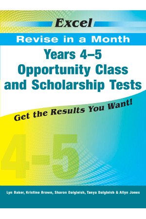 Excel Revise in a Month: Opportunity Class and Scholarship Tests - Years 4-5