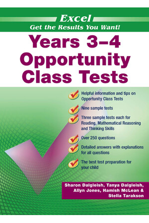 Excel Opportunity Class Tests: Years 3-4