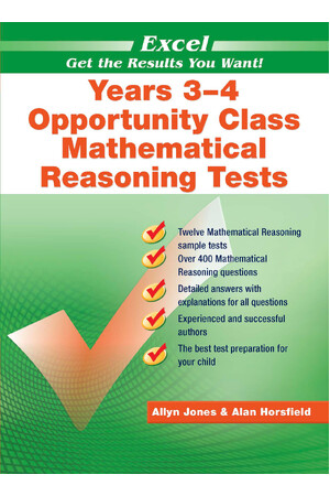 Excel Test Skills - Opportunity Class: Mathematical Reasoning Tests - Years 3-4