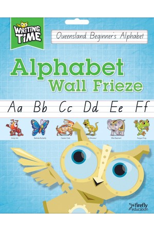 Writing Time - Alphabet Wall Frieze: QLD Beginner's Alphabet Font