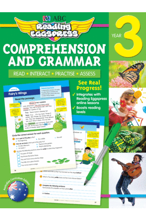 ABC Reading Eggspress - Comprehension and Grammar Workbook: Year 3