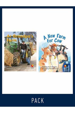 Flying Start to Literacy: Guided Reading - At Grandpa's Farm & A New Farm for Cow - Level 4 (Pack 5)