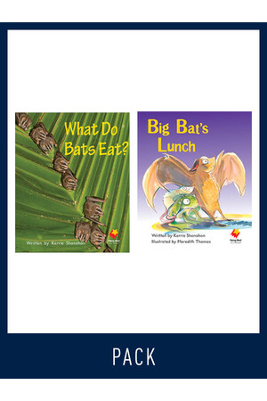 Flying Start to Literacy: Guided Reading - What Do Bat's Eat? & Big Bat's Lunch - Level 5 (Pack 2)
