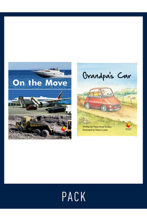 Flying Start to Literacy: Guided Reading - On the Move & Grandpa's Car - Level 6 (Pack 5)
