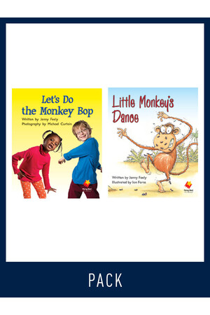 Flying Start to Literacy: Guided Reading - Let's Do The Monkey Bop & Little Monkey Dance - Level 6 (Pack 2)