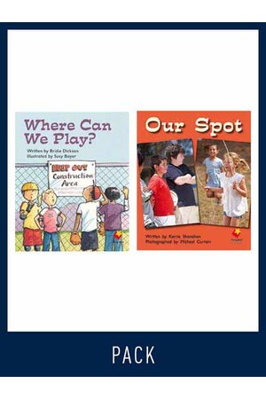 Flying Start to Literacy: Guided Reading - Where Can We Play? & Our Spot - Level 8 (Pack 4)