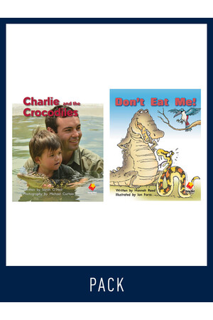 Flying Start to Literacy: Guided Reading - Charlie and the Crocodiles & Don't Eat Me! - Level 8 (Pack 1)
