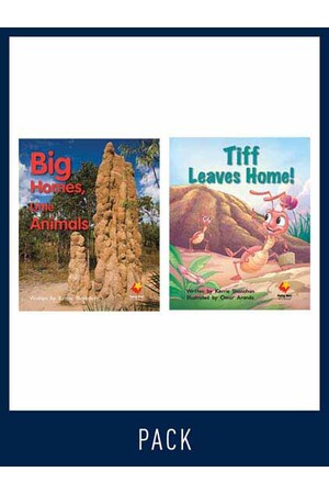 Flying Start to Literacy: Guided Reading - Big Home, Little Animals & Tiff Leaves Home - Level 8 (Pack 2)