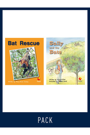 Flying Start to Literacy: Guided Reading - Bat Rescue & Sally and the Bats - Level 9 (Pack 3)