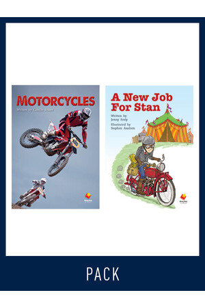 Flying Start to Literacy: Guided Reading - Motorcycles & A New Job For Stan - Level 15 (Pack 1)
