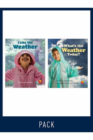 Flying Start to Literacy: Guided Reading - I Like the Weather & What's the Weather Today? - Level 2 (Pack 3)