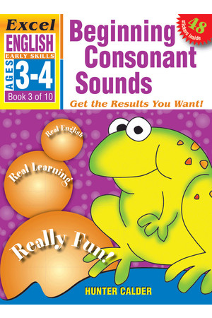 Excel Early Skills - English: Book 3 - Beginning Consonant Sounds